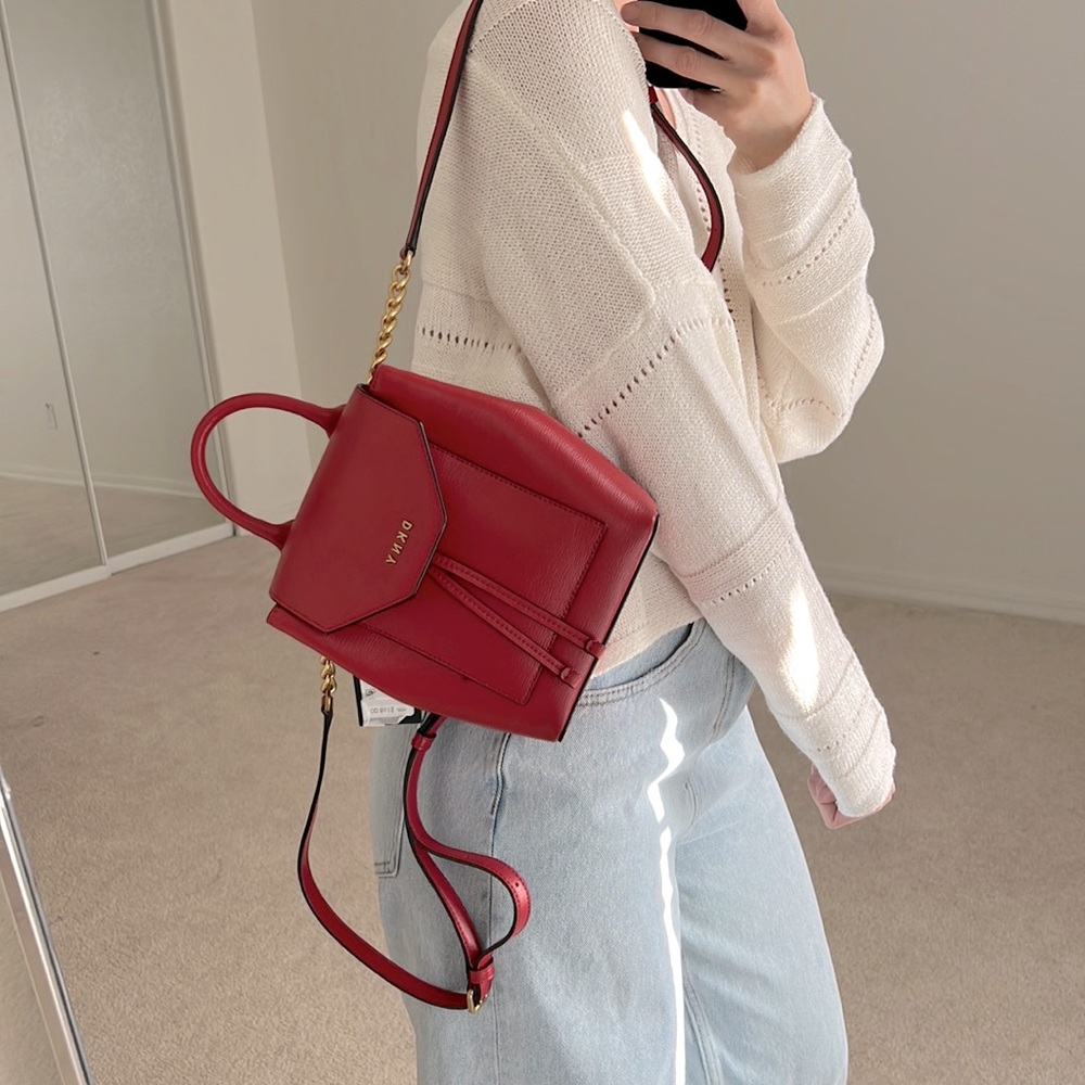 DKNY leather mini backpack